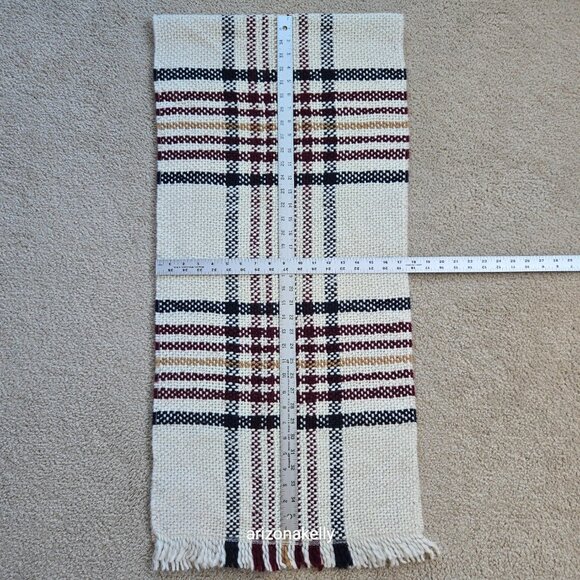 Sézane Scarf Tweedy Chunky Plaid Wool Alpaca - Picture 8 of 16